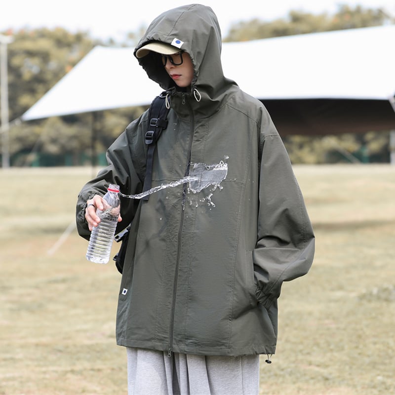 [GUYU Series]★Waterproof jacket★ 3color Rainy season Rainproof soup Water repellent effect Unisex Men's ML XL 2XL Fashion