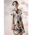 Load image into Gallery viewer, [YUEQIAO Series] ★Improved Chinese dress★ Short length crane loose fitting dress wedding fireworks festival festival
