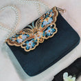 Load image into Gallery viewer, [Shimizu Kei Series]★China style bag★ 4color chain shoulder blue green cute embroidery original easy to match
