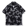 Load image into Gallery viewer, [TRAVEL ISSUANCE Series]★Shirt★ 2color Tops Short Sleeve Shirt Snake Print Spring/Summer Unisex Men's Black Red
