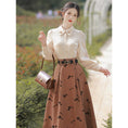 Load image into Gallery viewer, [Kasa Castle Series]★Setup★ 2-piece set shirt + skirt commuting date retro S M L XL
