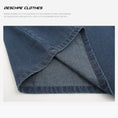 Load image into Gallery viewer, [DESCHPE Series]★Denim Shirt★ POLO Shirt Tops Unisex Men's Embroidery Alphabet Blue Blue
