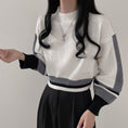 Load image into Gallery viewer, [LIANGLIANG series]★Knit tops★ 3color tops mini length white black gray
