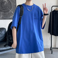 Load image into Gallery viewer, [BIGEMAN Series]★T-shirt★ Tops 2color Unisex Men's Large Size White Blue Casual
