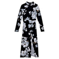 Load image into Gallery viewer, [NANA Series] ★China-style dress★ Improved cheongsam dress, sexy floral pattern, slit, long sleeves
