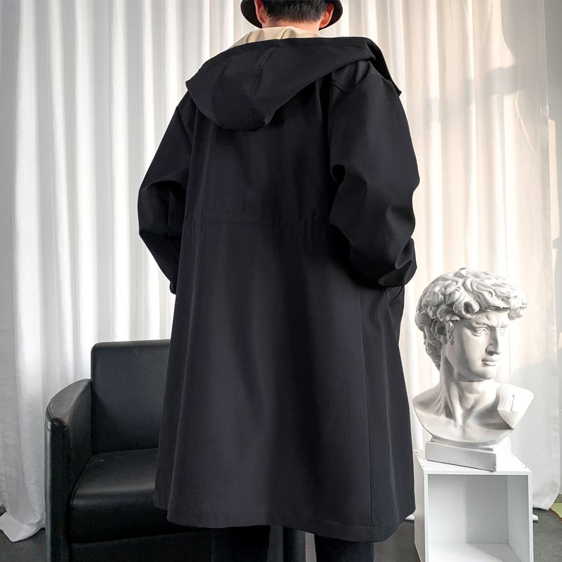 [Kaei Series] ★Trench coat★ 2 colors Black or light brown Cotton insert type available Color scheme Outerwear Long length