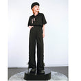 Load image into Gallery viewer, [Ancient monster house---Yunmeng Yukan series]★China style pants★Bottoms Gaucho pants Black Black slimming wear
