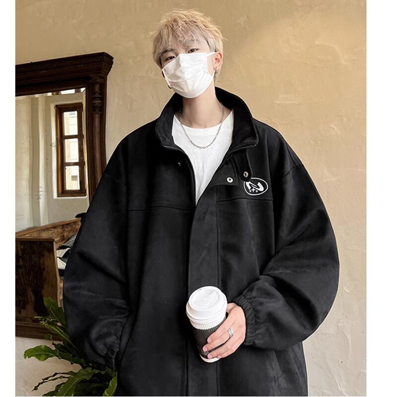 [PPG series]★Jacket★ 3color outerwear unisex men's green black coffee color