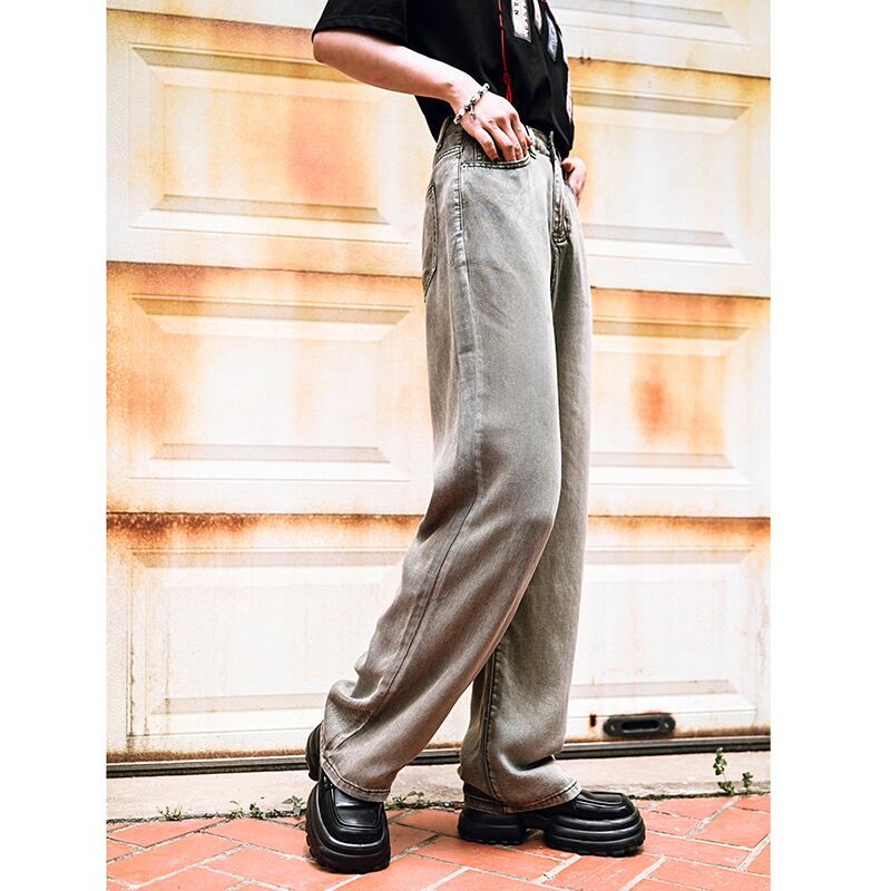 [Kokaisha---Jinkiji series]★Denim pants★Bottoms Summer clothes Thin fashion Easy to match