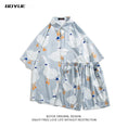 Load image into Gallery viewer, [BOYUE Series]★Setup★ Shirt + Shorts 3color Simple Unisex Men's Large Size Cool Animal Pattern Duck Aloha
