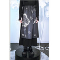 Load image into Gallery viewer, [Ancient monsters---Kabunji series] ★China style trousers★ Print gaucho pants Black Black SML XL
