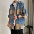 Load image into Gallery viewer, [TIAOTA Series]★Shirt★ Tops Unisex Men's Summer Clothes Easy to Match Plaid Summer Clothes Hawaii Aloha Shirt
