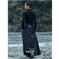 Load image into Gallery viewer, [Big Blue Dragon Series] ★China style skirt★ Bottoms with belt, black, high-looking, slimming, improving temperament
