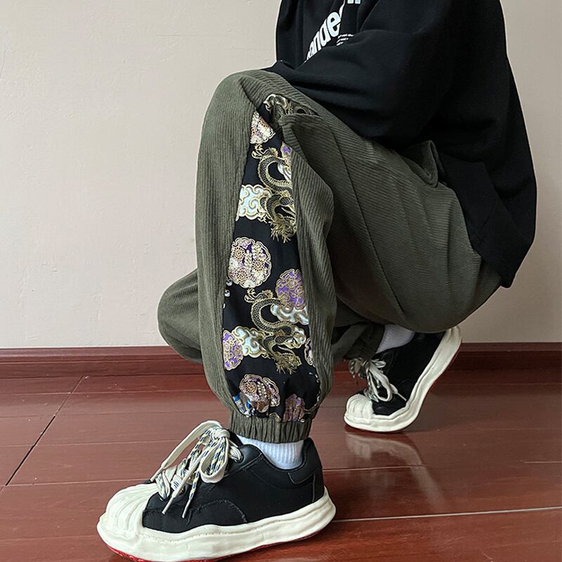 [BIGEMAN Series]★China style pants★3color bottoms pants unisex men's large size switching