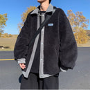 [DUFENG Series] ★Cotton Coat★ 2color Outerwear Winter Coat Unisex Men's Fashion Color Scheme White Black