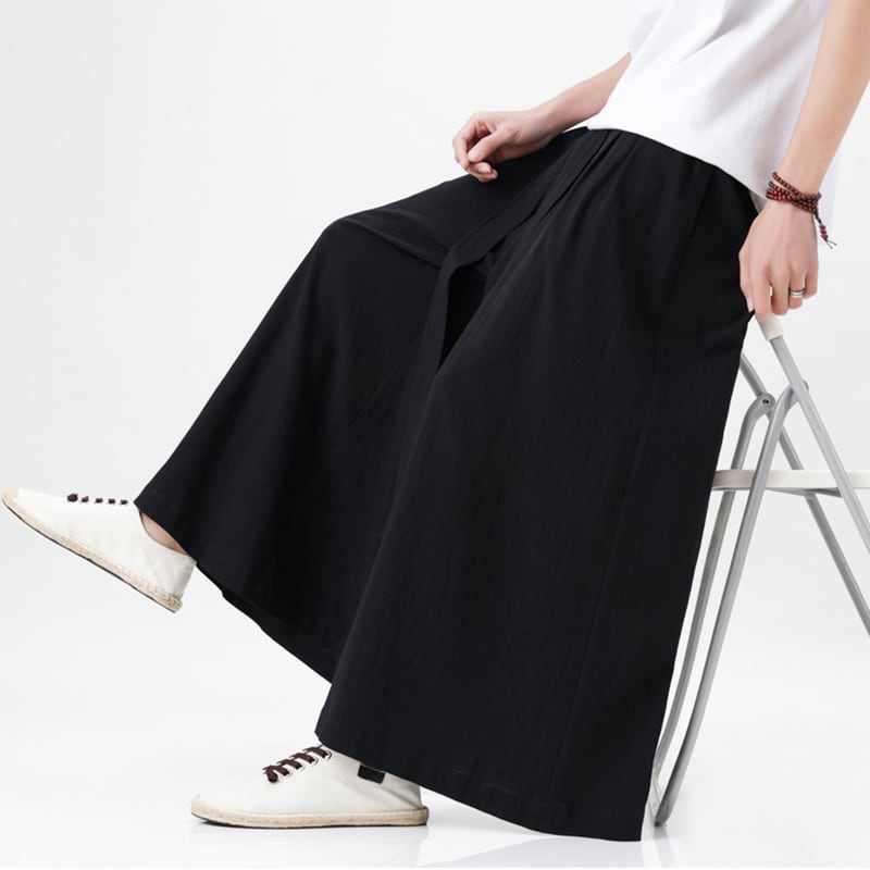 [MUFENG Series]★China style trousers★ 3color gaucho pants bottoms unisex men's large size simple casual