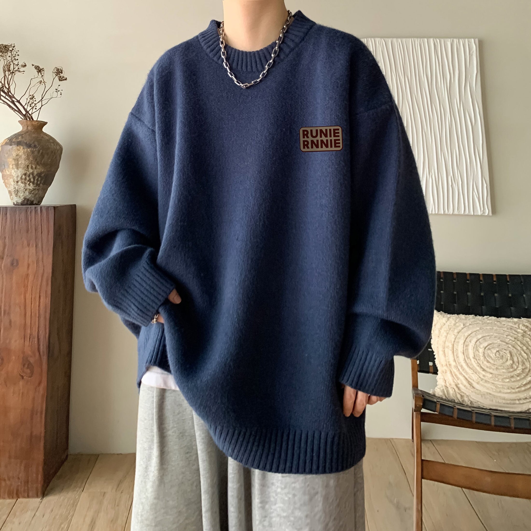 [Tiaota Series]★Sweater★ 9color Knit Tops Unisex Men's Simple Easy to Match Casual