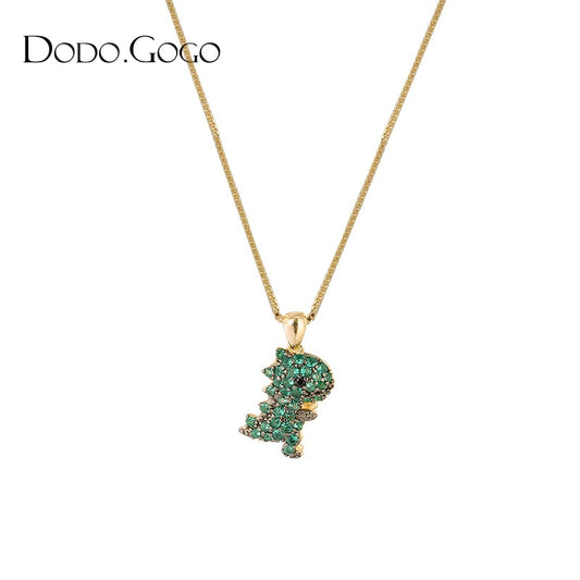 [dodogogo series] ★Necklace★ Necklace Accessories Accessories Dinosaur Cute Green Green Elegant