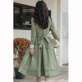 Load image into Gallery viewer, [Ali Series]★Chinese style dress★ Embroidery long sleeve dress Women's Switchable Easy to match Cute Green
