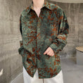 Load image into Gallery viewer, [Illustrated series]★China style shirt★ Tops Unisex Men's ML XL Green Green ML XL Retro
