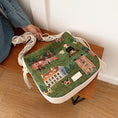 Load image into Gallery viewer, [WEIWEI Series]★China style bag★ Shoulder bag Oil painting style Unique Green Green Stylish
