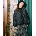 Load image into Gallery viewer, [Kokaishan---Tsukiino Series] ★Down coat★ 2 colors with decorations 90% down winter coat Warm short length diamond shape
