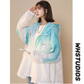 Load image into Gallery viewer, [Fujiiman Series] ★Light jacket★ 2 colors Outerwear Summer clothing Sun protection Unisex Men's Gradient Pink Blue Green
