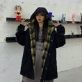 Load image into Gallery viewer, [Style Series]★Outerwear★ Jacket, Unisex, Men's, Can be worn on both sides, Plaid pattern, Hood, Loose, ML, XL
