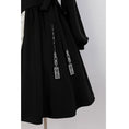 Load image into Gallery viewer, [Dust Smoke Cloud Dream---Boku Bamboo Series] ★Chinese style dress★ Long sleeve switching bamboo Chinese clothing Black Black SML Original Cute
