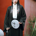 Load image into Gallery viewer, [Ancient Monster House---Four Wise Songs Series] ★Chinese style happi coat★ Chinese elements, Chinese clothing, long length, loose, black, black, original
