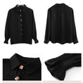 Load image into Gallery viewer, [ZISU0 Series]★Shirt★ Tops Fashion Ladies Black Commuting Office Lady Easy to match
