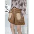 Load image into Gallery viewer, [YIDAO Series]★Shorts★ 3color Denim Pants Short Length Pants Trousers Brown Black Purple
