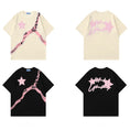 Gallery viewerに画像を読み込む, 【逃離地球シリーズ】★Tシャツ★ 3color トップス 半袖シャツ 男女兼用 メンズ 星 アプリコット ブラック ホワイト
