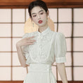 Load image into Gallery viewer, [BAIRIMENG Series] ★Chinese style shirt★ Short sleeve tops, summer clothes, improves temperament, improved Hanfu, Hanfu tops, commuting
