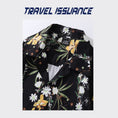 Gallery viewerに画像を読み込む, 【TRAVEL ISSUANCEシリーズ】★レトロ シャツ★ 花柄シャツ 男女兼用 メンズ ゆったり ブラック 黒い
