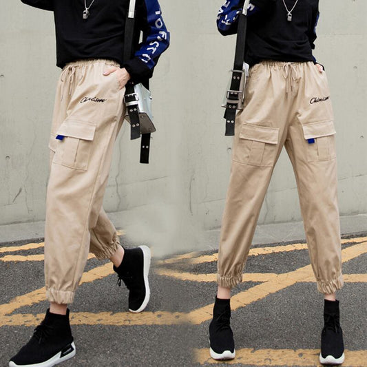 Casual Pants Trousers Bottoms Fashion Sports Style Easy to Match Ankle Pants Loose Khaki Green Black Large Size SML XL 2XL 3XL