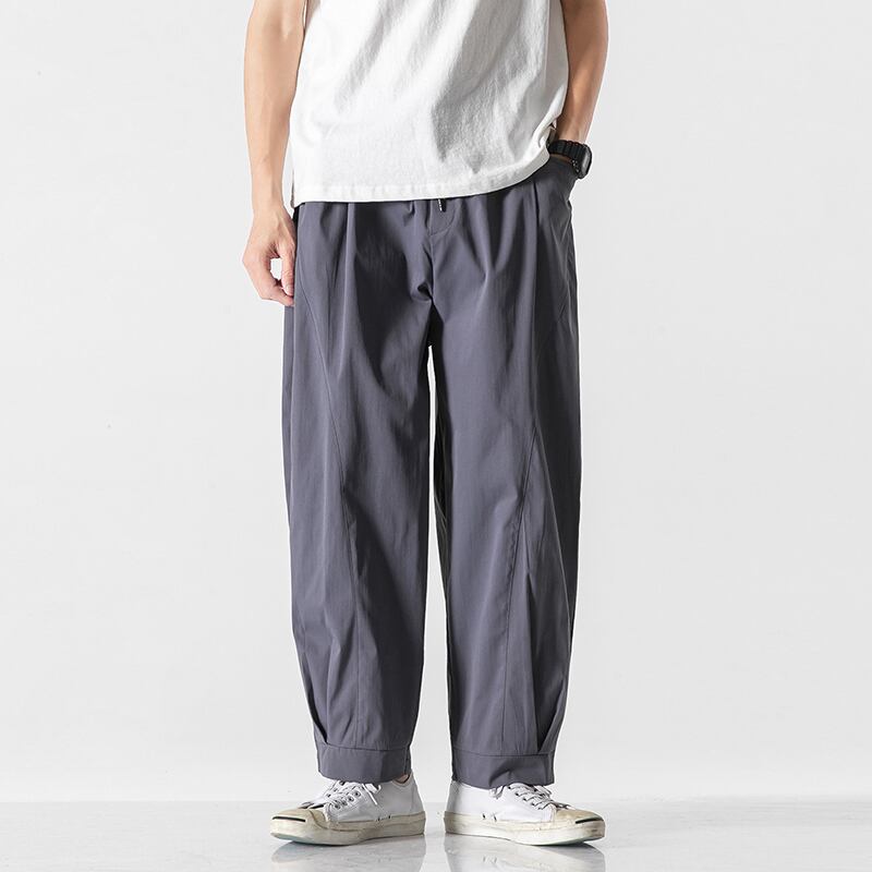 [Small Trouble Series] ★China style pants★ 4color bottoms, unisex, men's, large size, plain, easy to match, retro