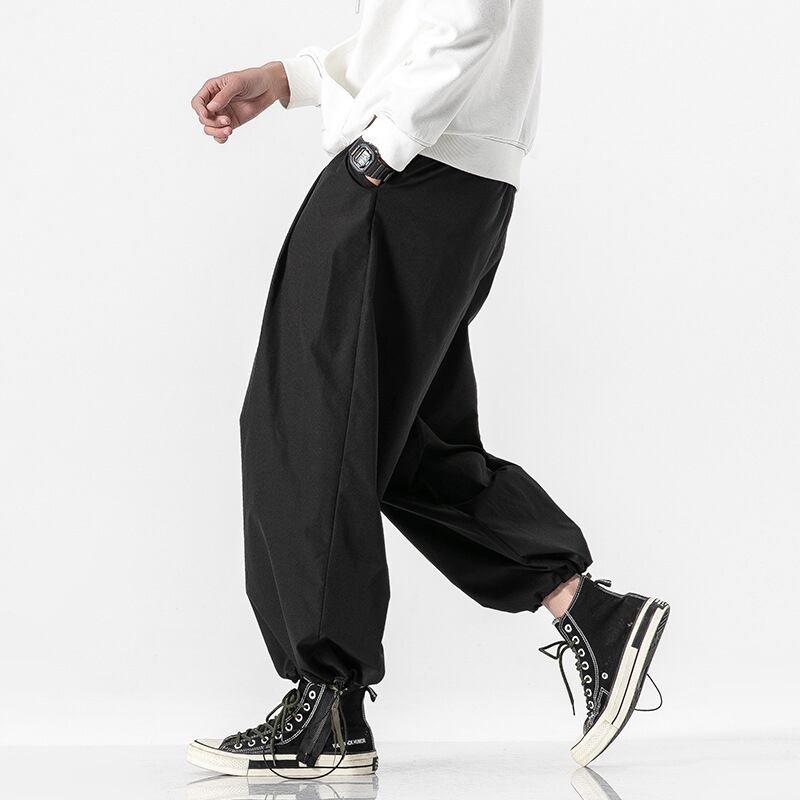 [BIGEMAN Series] ★Casual Pants★ 2color Quarter-length Bottoms Pants Unisex Men's Large Size Plain Simple