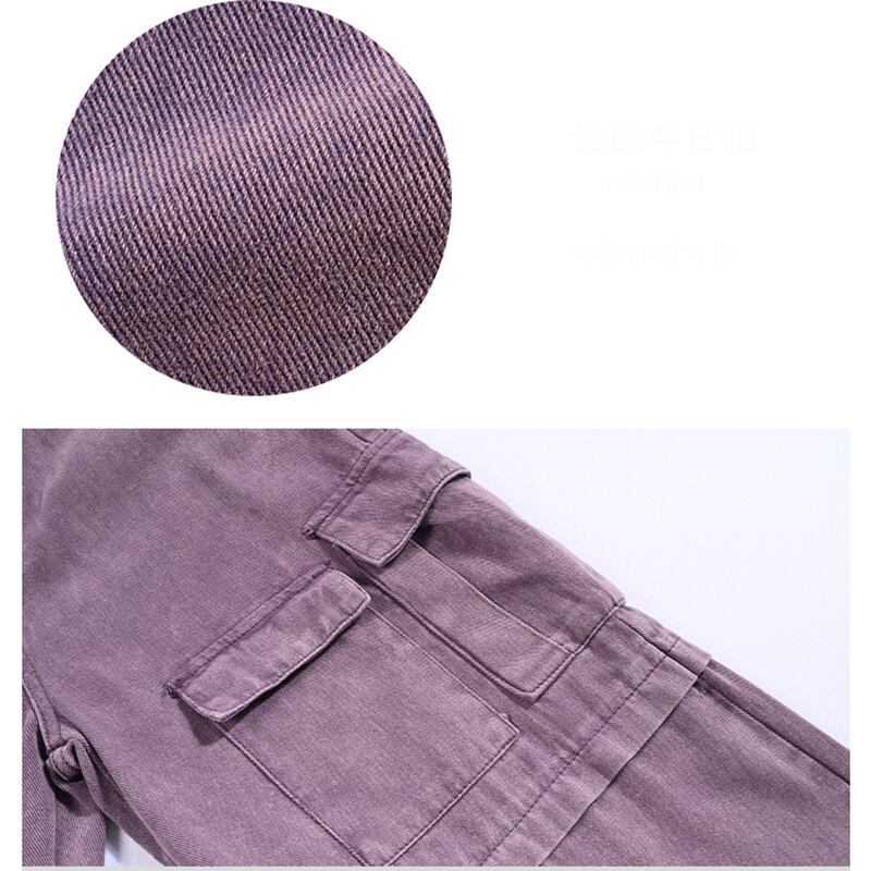 [Kokaisha --- Purple light radio series]★Casual pants★Bottoms Pants Easy to match Original Purple