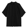 Load image into Gallery viewer, [YIDAO Series]★T-shirt★ Tops 2color Simple Slimming Fashion Easy to match Black White
