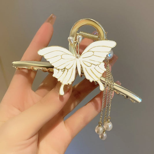 [Myo series] ★Chinese style hair ornament★ Old-fashioned Chinese clothing, improves temperament, fringe, butterfly, party, wedding, date