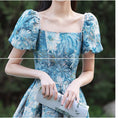 Load image into Gallery viewer, [MILA Series] ★Party Dress★ One Piece Oil Painting Style Coming of Age Ceremony Photography Wedding Blue Blue 7 Sizes
