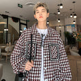 Load image into Gallery viewer, [BIGEMAN Series] ★Jacket★ 2color outer plaid pattern unisex men's black red
