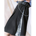 Load image into Gallery viewer, [Kyodo series]★China style pants★Bottoms, shorts, shorts, unisex, letter pattern, black, black
