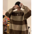 Load image into Gallery viewer, [PPG Series]★Sweater★ 2color knit tops, horizontal stripes, striped pattern, unisex, men's, casual, easy to match
