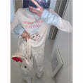 Load image into Gallery viewer, [MEIMEI Series] ★Tops★ T-shirt, long sleeve, cute, stylish, short length, cat, cat, cat
