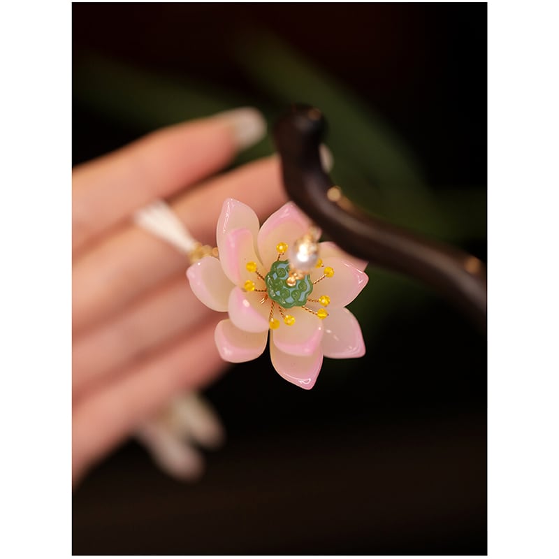 [Ma series]★China style hair ornament★1 hairpin 2color ladies accessories lotus fringe improves temperament