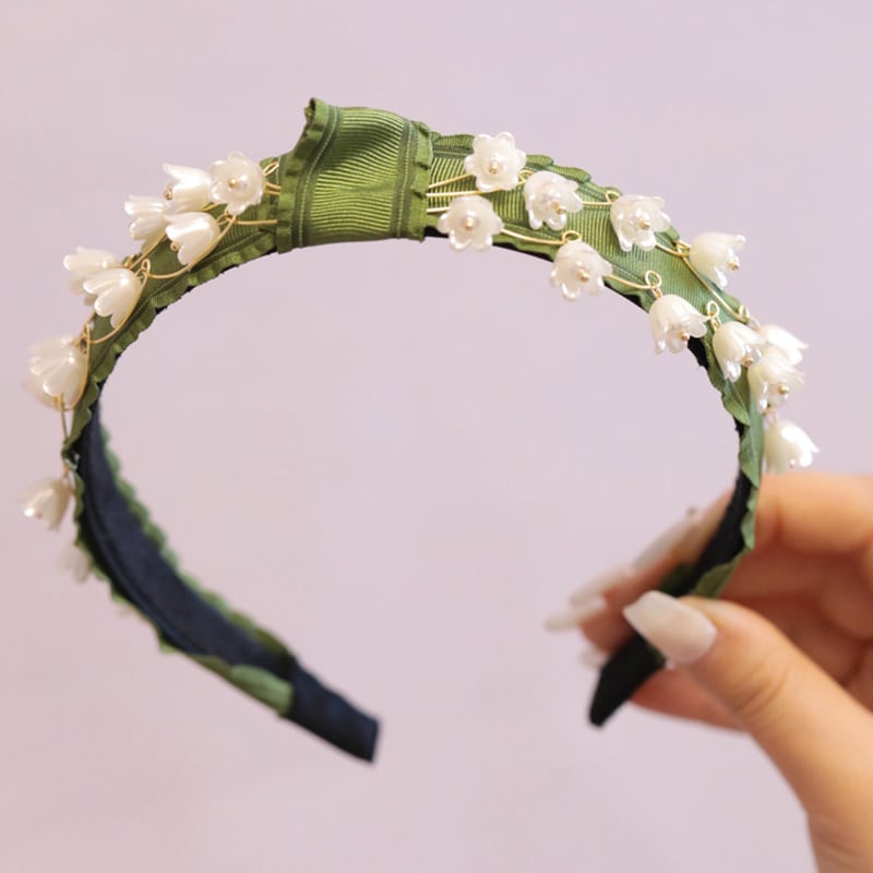 [Ma Series]★Headband★ Ladies Accessories Hair Ornament Suzuran Suzuran Green Green Improves temperament