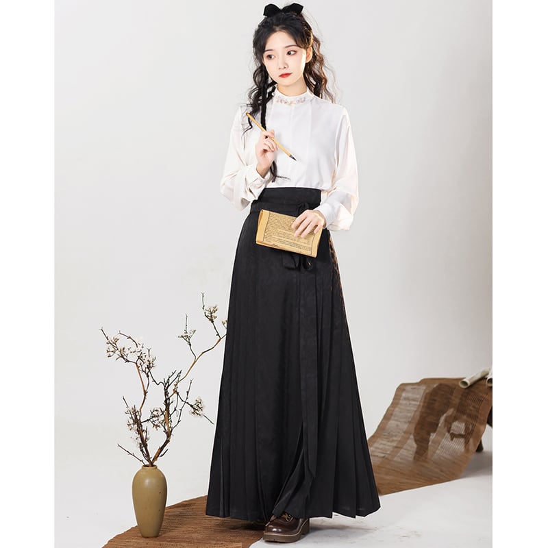 [Qingshui Kei --- Rika Chai Series] ★Maki skirt★ Chinese style skirt, Hanfu skirt, slimming and easy to match