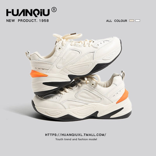 [HUANQIU Series]★Shoes★ 2color Size 35-40 Sneakers Sports Style Shoes White Beige White